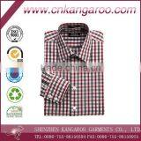 Mens Long Sleeves Red Black Cotton Gingham Casual Shirt thumbnail-1
