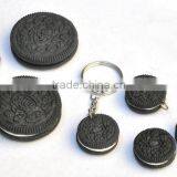Food Model Cracker Cookie Biscuit Jewelry Charm and Keyring thumbnail-1