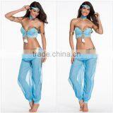 Women Sexy Turquoise Blue Egyptian Belly Dance Costum Lingerie Sets LD6045 thumbnail-2