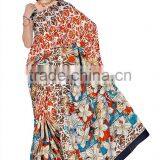 Submissive Multi Color Satin Silk Saree/saree Printing Machine/Saree thumbnail-4