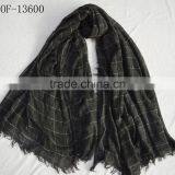 Fashion Hot Popular Ladies Mens 100%viscose Tartan Checked Plaid Scarf for Fall Winter thumbnail-1