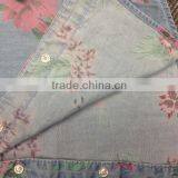 MENS DENIM PRINTED SHORT SLEEVE SHIRT WITH ENZYME WASHED Nd02 thumbnail-4