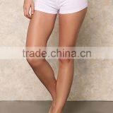 MGOO 2017 New Hot Yoga Seaseon Shorts For Women 95% Cotton 5% Spandex 180g White Shorts Custom Your Own Tags thumbnail-2