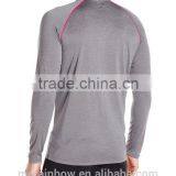 Dri-Fit Performance Raglan Long Sleeve T Shirt Jacket Top Quarter Zipper Pullover Jacket Black Plain Sports Top thumbnail-4