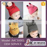 Cute Patten Design 100% Cotton Baby Winter Knitted Hat and Cap thumbnail-1