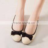 Zm50194b Flat Lady Shoes With Bowknot Wholesale Pure Color Plus Size Shoe thumbnail-1