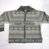 Splicing Color v -neck Long Sleeves Men Slimming Knit Sweater thumbnail-2