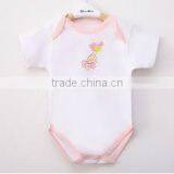 Baby Boy's Short Sleeve Romper 100% Organic Cotton Triangle Sanding Without Legs thumbnail-1