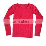 Long Sleeve Cotton Seamless Underwear T-shirt thumbnail-1