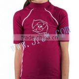 2014 Girl's Red UPF50+ Rash t Shirt