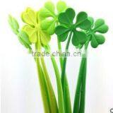Silicone Lucky Four Leaf Clover Ballpoint Pen