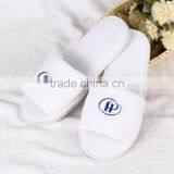 Customized Logo Close Toe Coral Velvet Hotel Slipper thumbnail-1