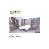 Double Big Folding Wall Bed , Hidden Wall Bed With Bookshelf thumbnail-1