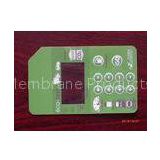 Light Green PET LED Push Button Membrane Switch / GPS membrane switches