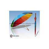 Straight Manual Rainbow Golf Umbrella