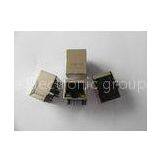 Customized 10 / 100 Base Transformer RJ45 Network Port With PBT Black Housing