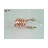 Submersible 10mm Water Tubular Heater With Thermostat , Plated Nickel