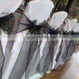 Banquet Organze Chair Sashes and Polyester Chair Cover for Weddings