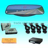 Mini LED Display Car Wireless Rearview Mirror Parking Sensor System thumbnail-2