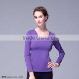 Fitness Clothing Tactel Alphabets Print Yoga Tops thumbnail-2