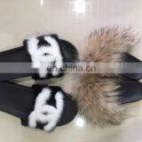 Fashionable Soft And Comfy Fluffy Furry Fur Slide Sandal for Children Kids thumbnail-2