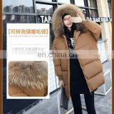 2017 New Winter Korean Loose Large Size Thick Plush Cotton in the Long Section of Large Fur Collar Jacket thumbnail-5