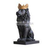 Black Lion King Statue For Business Gift