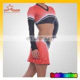 Female New Design Spandex Long Sleeve Cheerleader Dress thumbnail-1