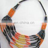 Hot Women Multilayer Beads Fashion Resin Necklace thumbnail-1