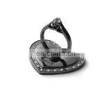 Custom Mobile Phone Diamond Lover Heart Flower Finger Phone Holder thumbnail-4