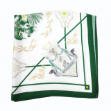 Custom Digital Satin Printed Hand Rolled Hem Silk Women Scarves 2019 thumbnail-4