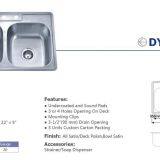 Top Mount Stainless Steel Kitchen Sink With Satin Finish (910-1) thumbnail-2