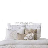 Wholesale European Size Cotton Gauze Custom Embroidered White Duvet Cover Set thumbnail-1