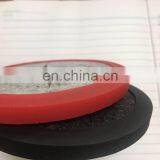 Black Promotional Gift 10cm Round Silicone Drink Coasters With Absorbent Soft Felt Insert thumbnail-4