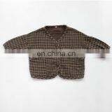 Kids Childrens Black Brown Plaid Jacket thumbnail-5