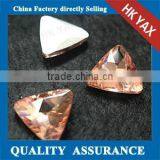 W0406 Point Back Triangle Rhinestone,triangle Rhinestone China Wholesale,high Quality Glass Triangle Rhinestone thumbnail-1