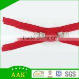 3# Delrin Open End Double Puller Metal Garment Accessories Mens Shirts Zippers thumbnail-2