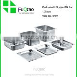 Restaurant Hotel Supplies Full Size Stainless-steel Perforated Hotel Pan gastronome pans sizes