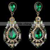 2015 Fashion Costume Jewelry Natural Amethyst Druzy Earring Arete Para Novia Cristal Crystal With Diamante thumbnail-5