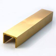 China Manufacturer Customized Extruded Brass Profile Brass U Shape Tube thumbnail-2