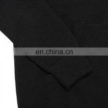 Cashmere Wool Mens Knit Hooded Pullover Sweater thumbnail-3