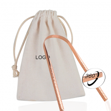 Professional Medical Grade Oral Care Tools 304 Stainless Steel Tongue Scraper for Oral Hygiene