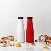 17-24oz Red And White Stainless Steel Cola-Water Bottle thumbnail-1