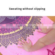 Eco Friendly Foldable Custom Tpe Printed Yoga Mats Suede Rubber Folding Suede Yoga Mat thumbnail-4