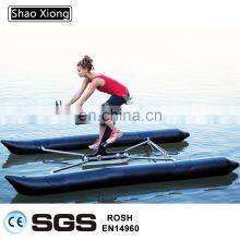 Water Sports Equipment Bike PVC Pontoons Inflatable Water Bike Buoy Bicycle Sea Bike Pedal Riding thumbnail-2