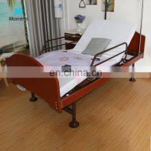 Bedridden Paralysis Patient Use Medical Treatment Adjustable Back Lift Manual One Function Fowlers Bed With Over Bed Table thumbnail-3