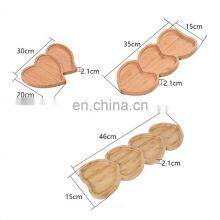 Hotel Eco-friendly Heart Shaped Bamboo Bread Serving Board Tray thumbnail-5