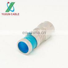 Brass/copper Waterproof RG59 RG6 Compression F Male Connector thumbnail-2