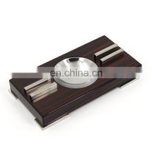 Custom wooden cigar ashtray with cutter cigar ashtray and cutter