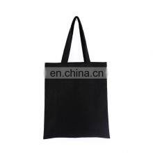 Cheap Custom Logo Print Small Large Black White Eco Friendly Canvas Shopping Bags Reusable Beach Natural Cotton Canvas Tote Bag thumbnail-2